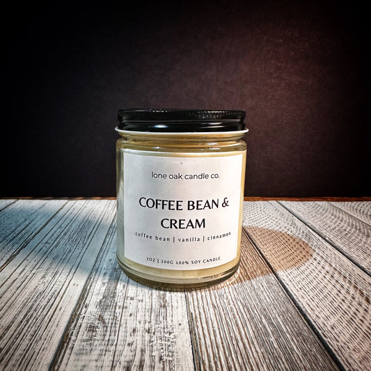 Coffee Beans & Cream - 7oz Candle